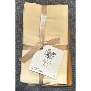 5 pack Fabric Tissu 100% Cotton Loops and Threads 18 inches x 21 inches